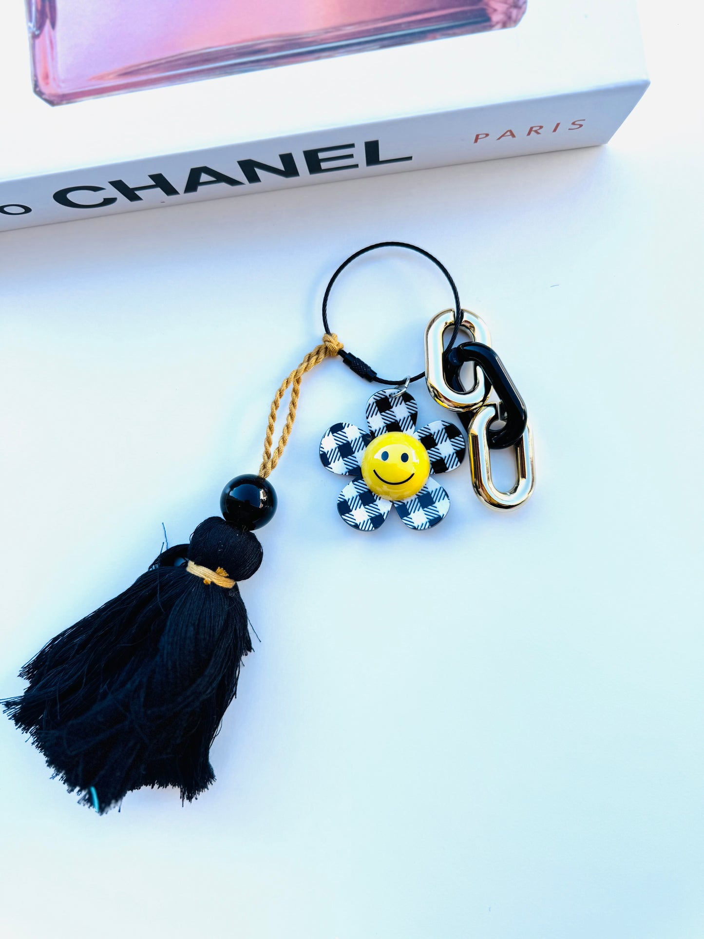 BFS- acrylic tote, charms 5