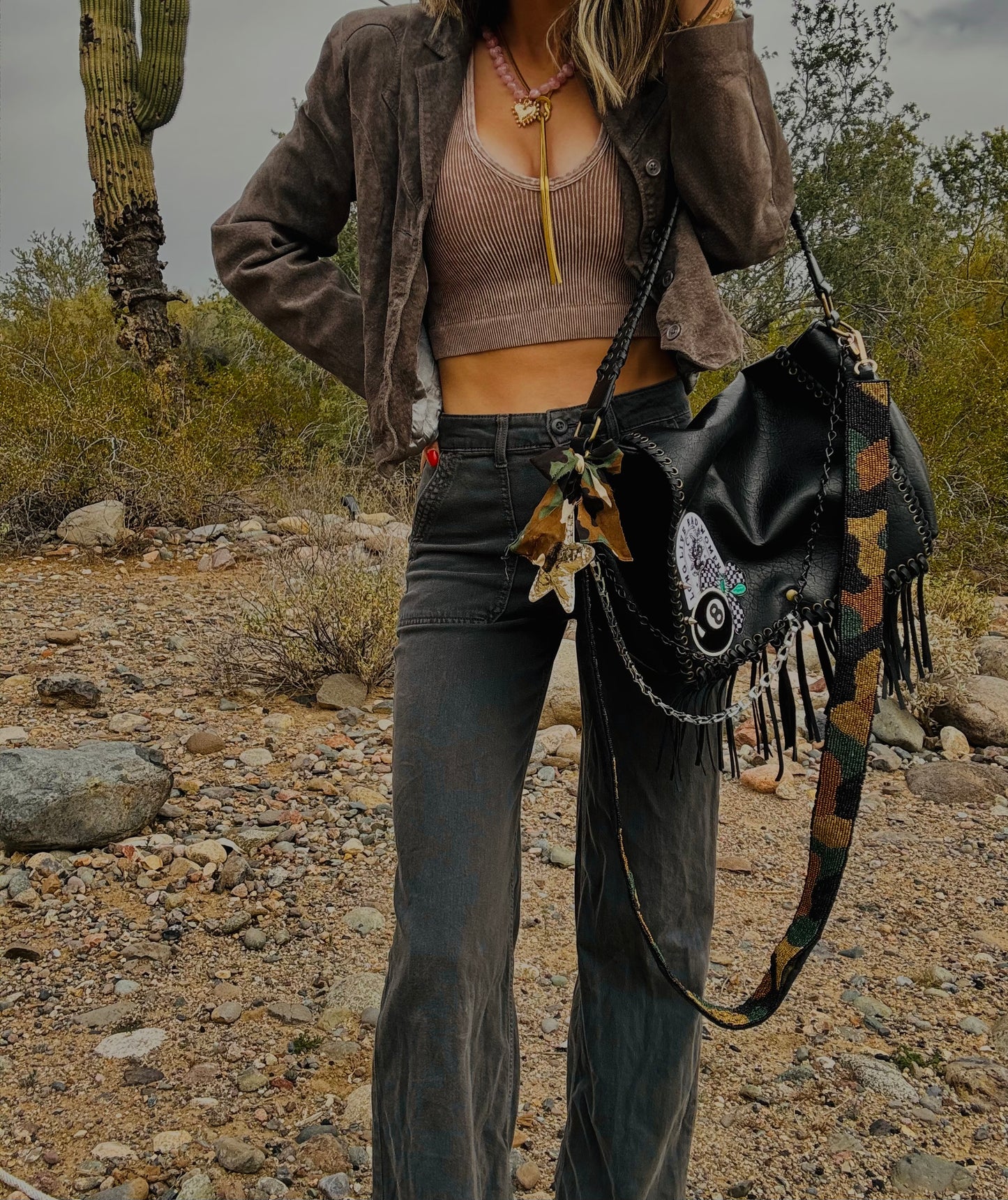 XO-LONG LIVE RAD WOMEN CAMO- crossbody strap included** The Jerome**