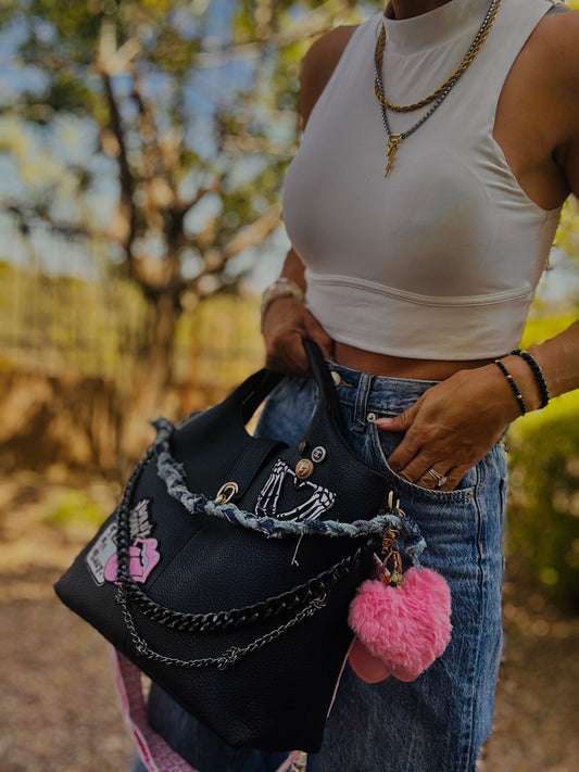UM - TAKE IT EASY WILD SOUL PINK  STRAP+ elk hide accents +TUCSON ￼** multi straps