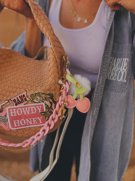 FC- Howdy Honey pink babe +tan bag   *CHANDLER BAG**