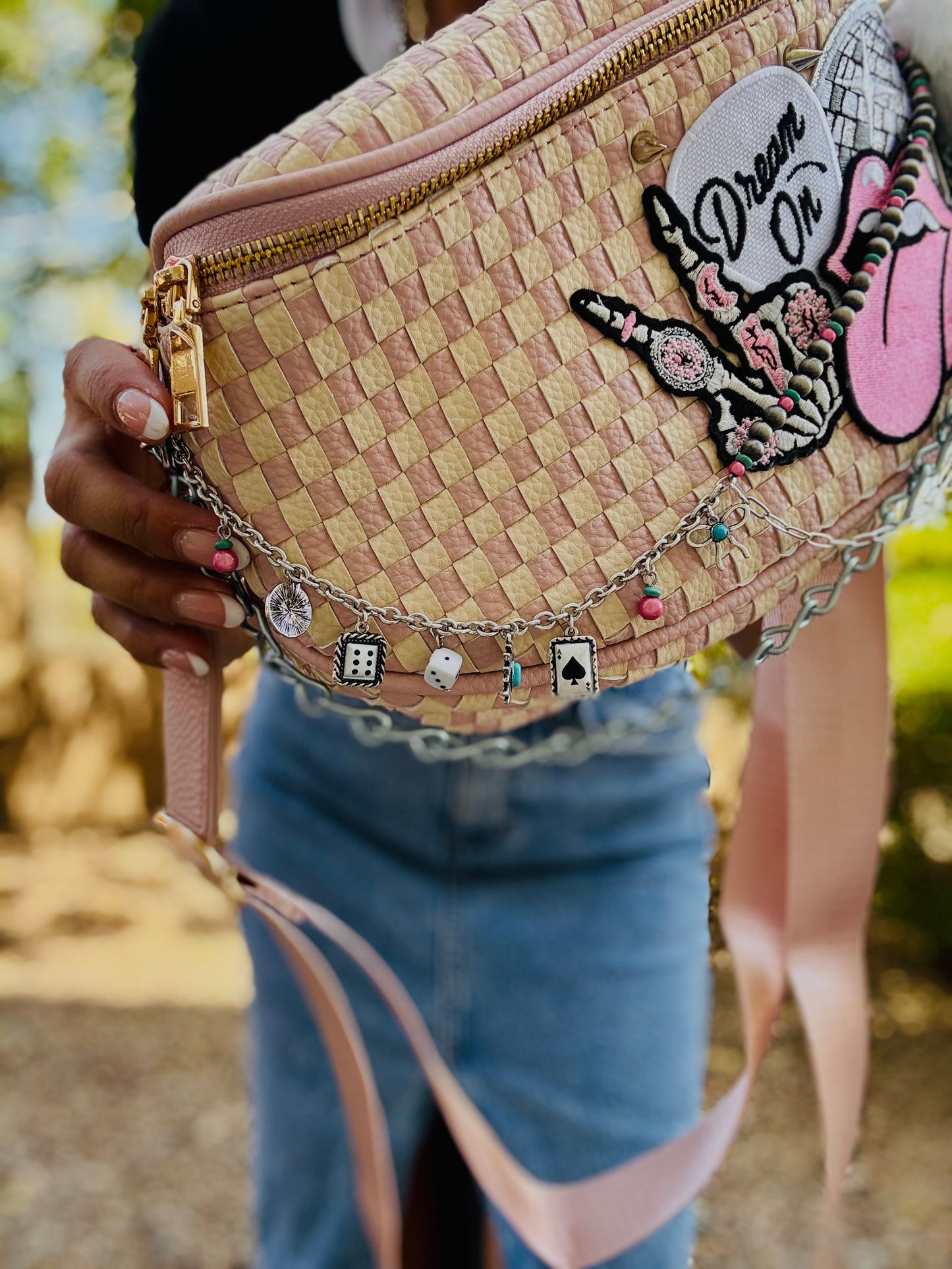 DM2-dream on +PHOENIX BAG limited edition pink and crème checkered