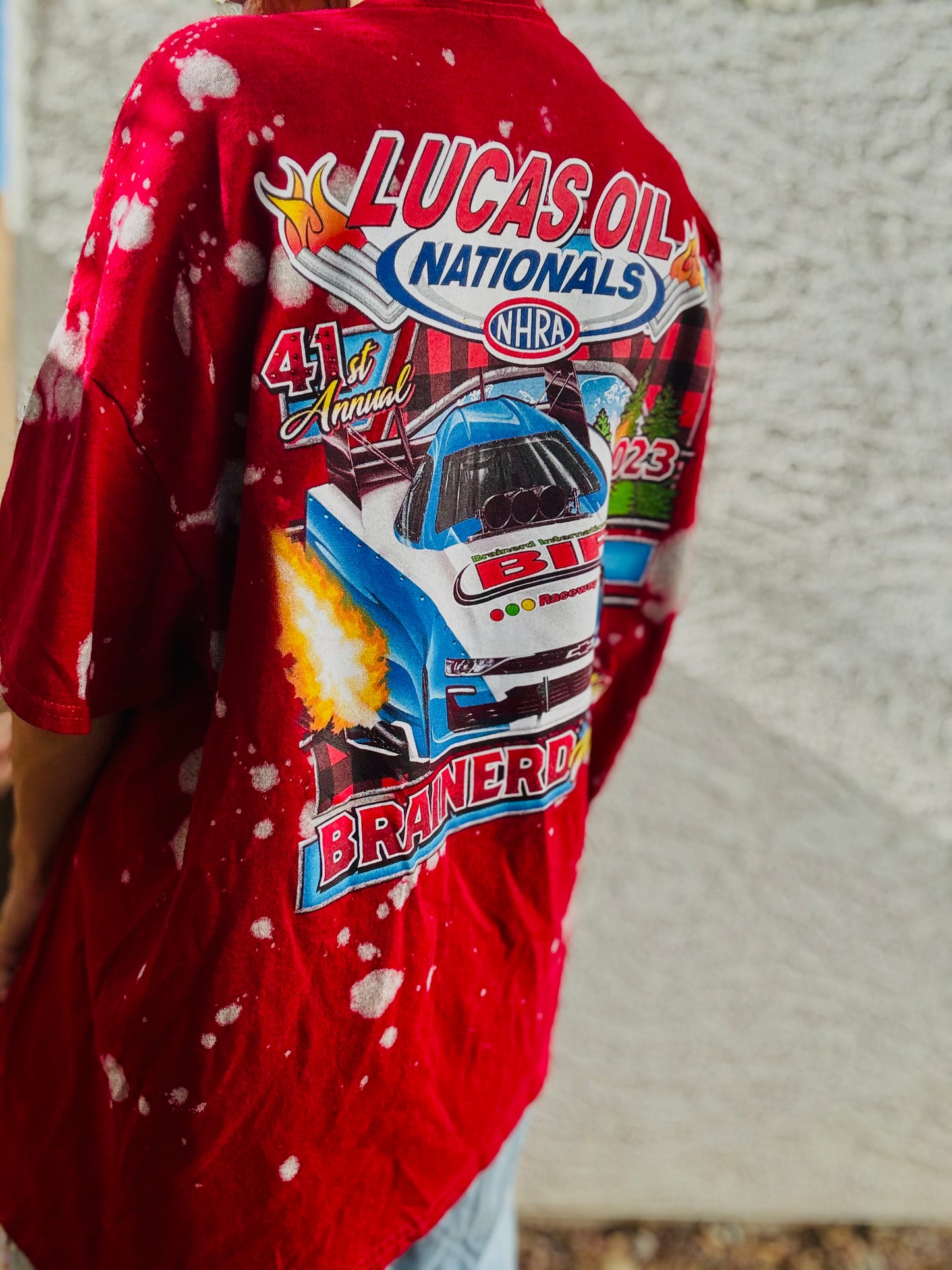 TEE- vintage race daddy - DAD KIMONO TEE MENS XL made
