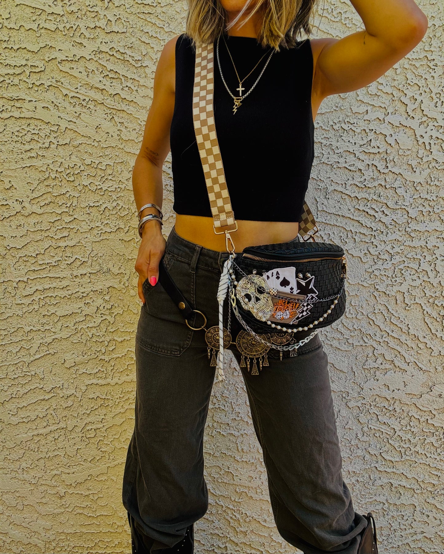 BBBC-bet on yourself ++ multiple buttons and charms￼+PHOENIX BAG