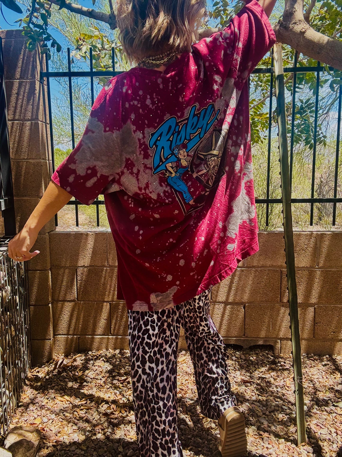 TEE- risky pinup - DAD KIMONO TEE MENS XL