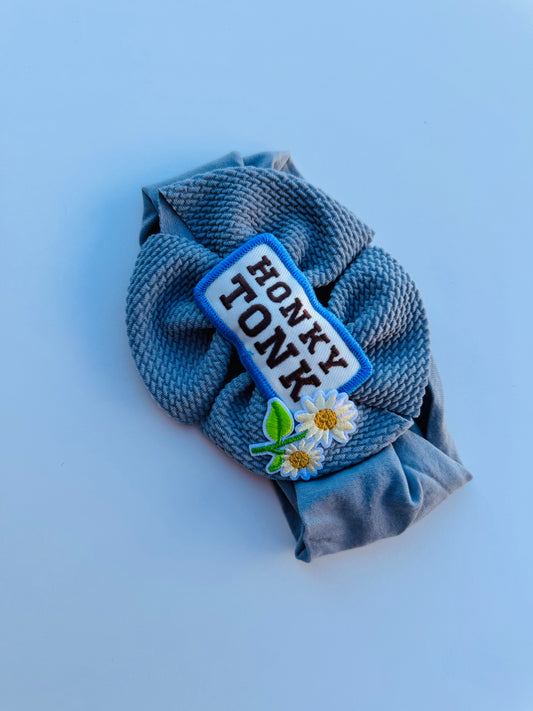 Bfs-baby elastic headband bow patched Honky Tonk 3