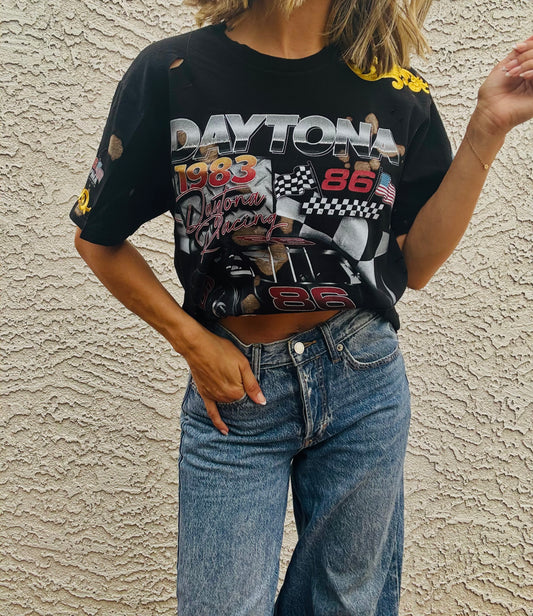 DT-live fast vintage+ I + Dad Tshirt MEDIUM