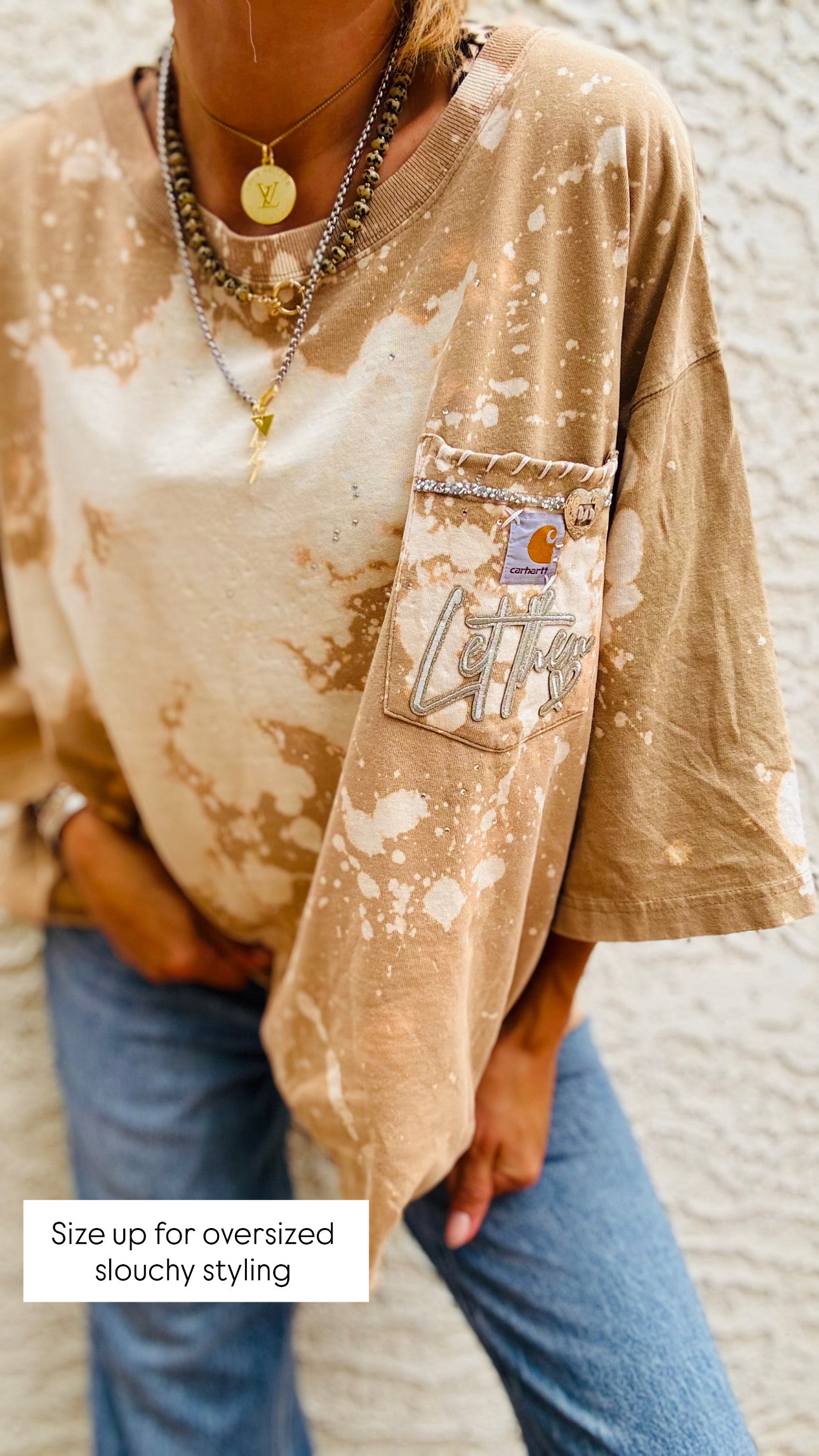 TEE-SILVER BADDIE HUSBAND POCKET SHIRT - 2XL