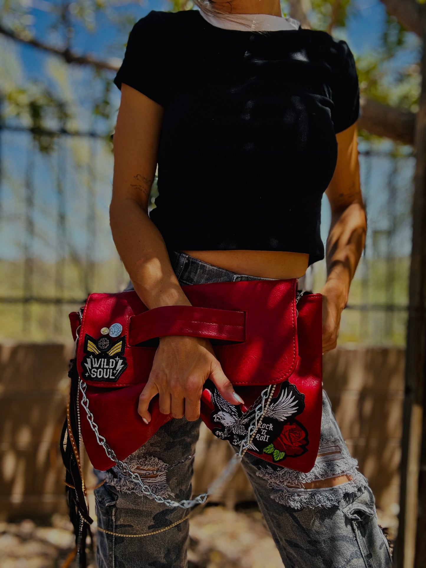 AA-WILD SOUL EAGLE+elk hide accents +THE ARIZONA ￼**2-1