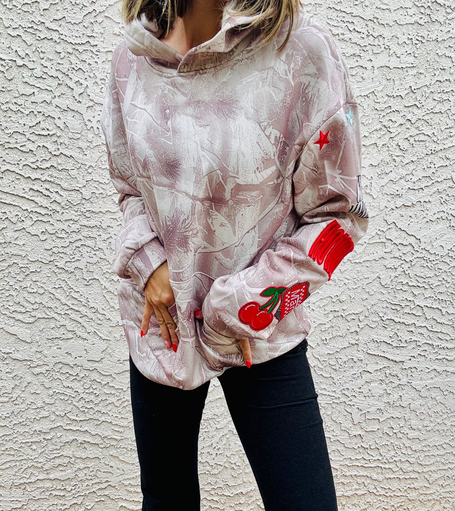 BBH-Camo Sweater+ Mama red howdy