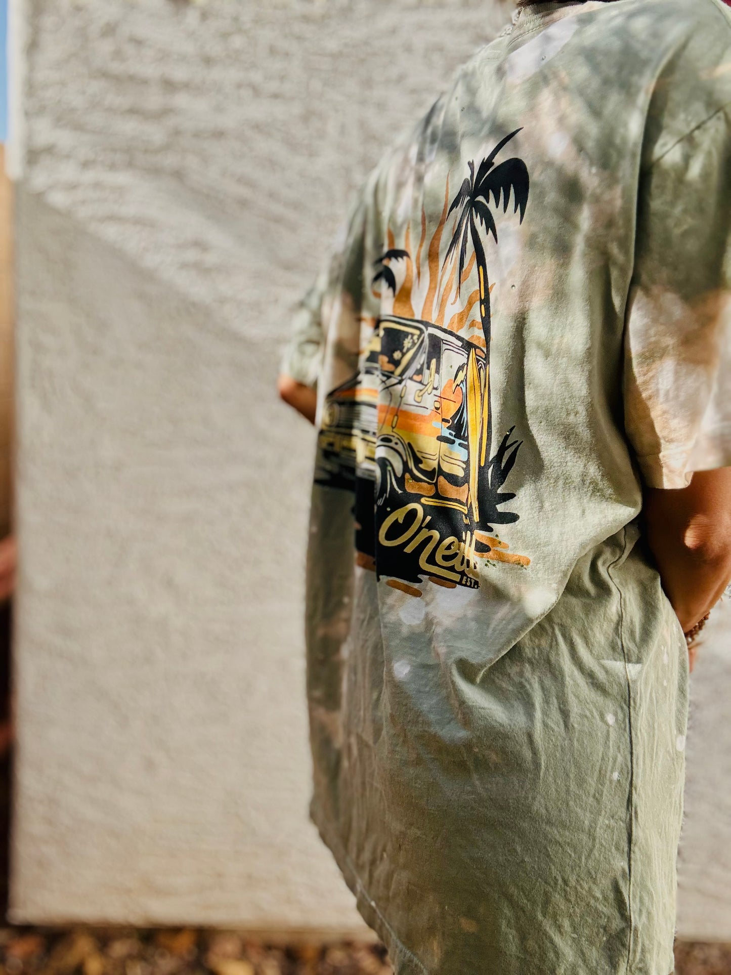 TEE- long live rad women - DAD KIMONO TEE MENS XL made