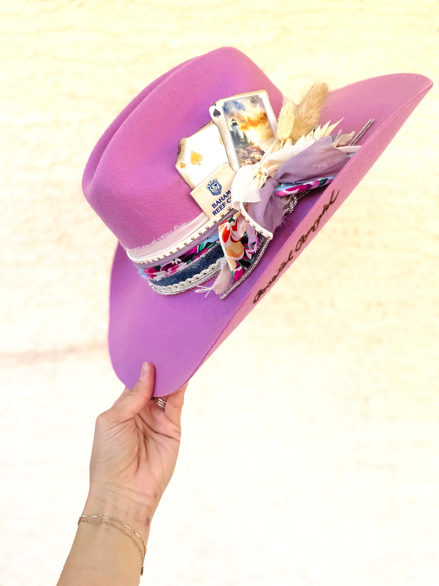 4-CM CO. -Coastal Cowgirl ride the wave felt brim