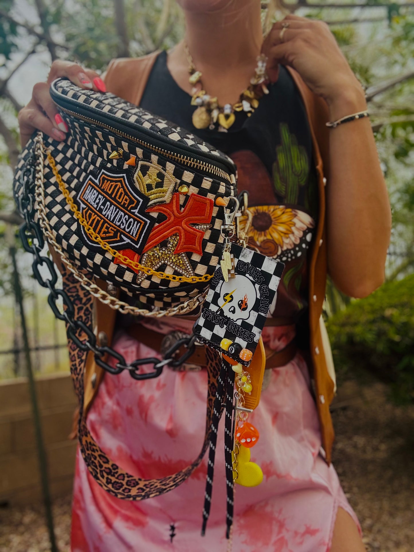 CO- CHEETAH NEON BIKE BABE+ PHOENIX BAG  - 2 STRAPS INCLUDED