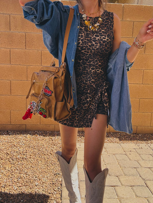 LF-gentle parent dropout +Rad band + Carmel leather  *PAYSON BAG**