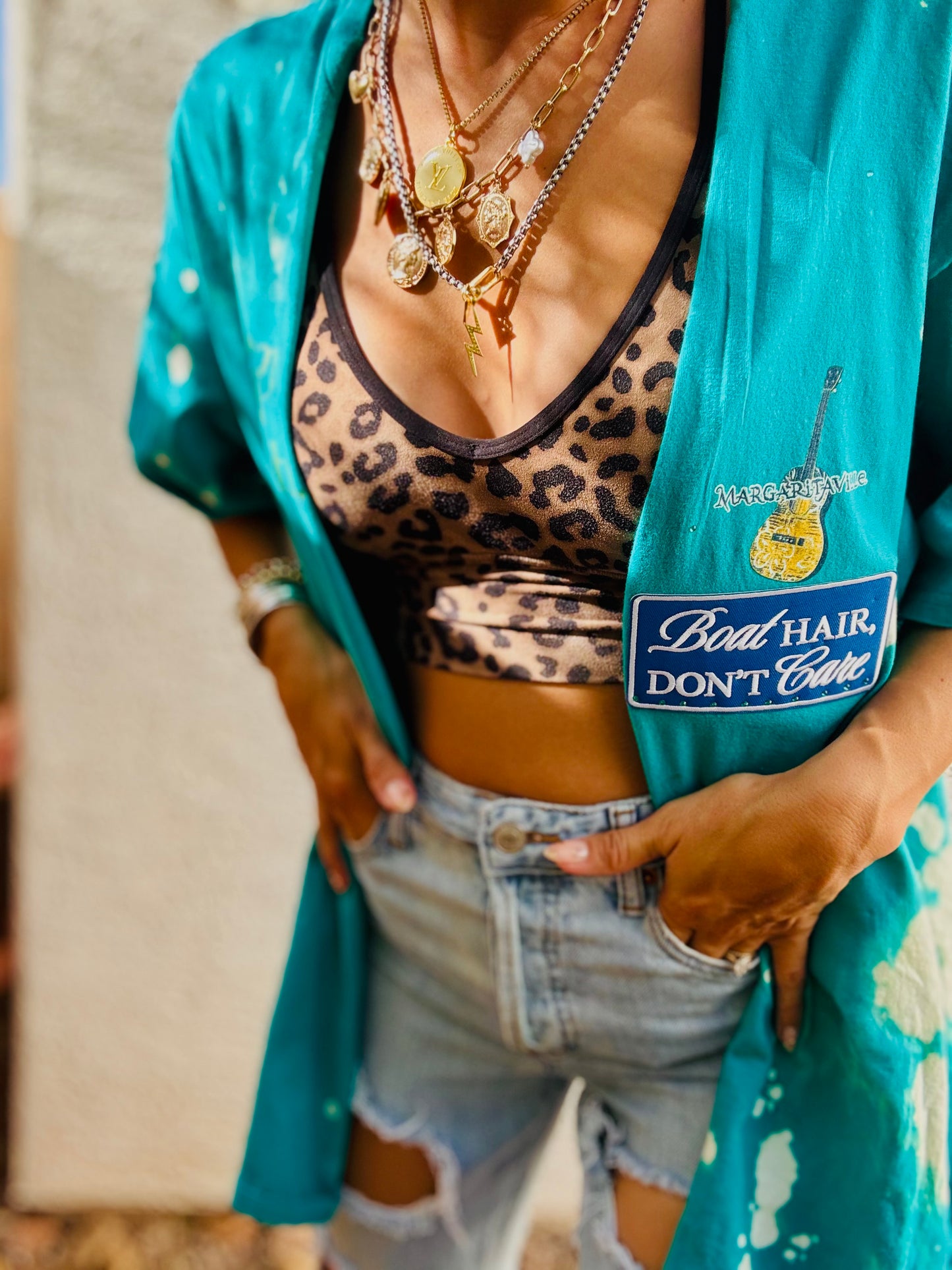TEE- vintage 5 o’clock somewhere - DAD KIMONO TEE MENS 2XL