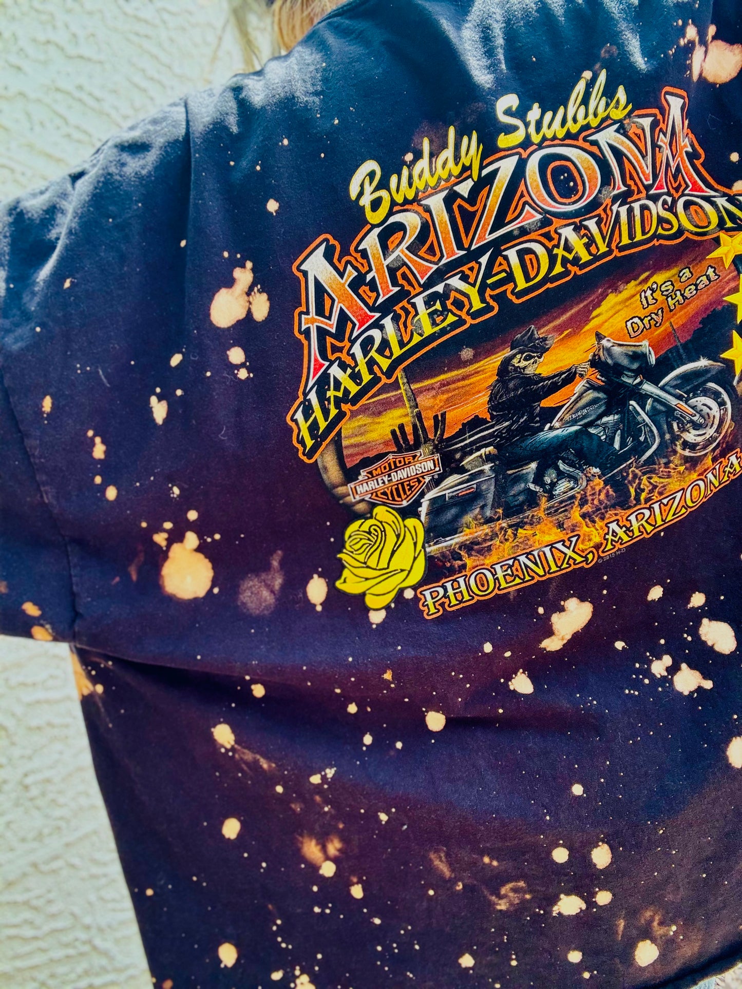 TEE- AZ BIKER DRY HEAT HD vintage   - DAD KIMONO TEE MENS 4XL