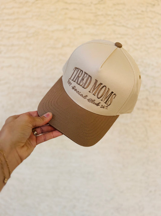 VT- TIRED MOMS SOCIAL CLUB Premium vintage SnapBack
