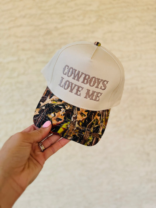 VT- Cowboys love me Creme Premium Camo vintage SnapBack