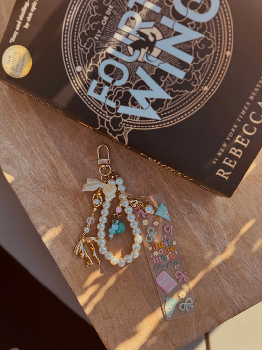 BBC-hand beaded+ just one more chapter Teal in pink mushroom 