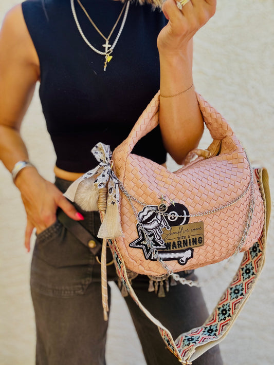 BBBC-Should’ve came with a warning, edgy, soul + CHANDLER BAG* blossom pink