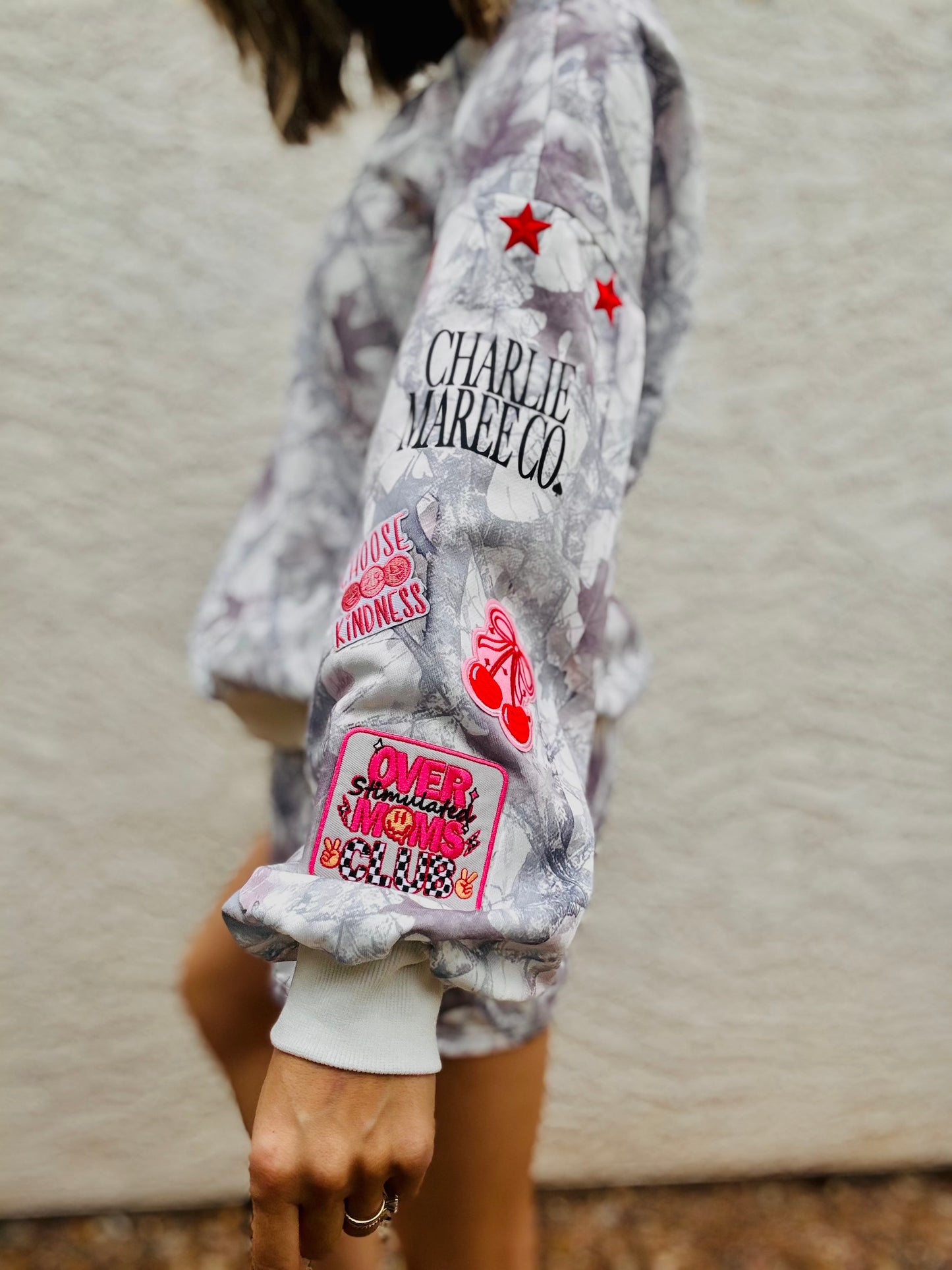 BBH-Camo Sweater & Short Set-over stimulated moms club - be happy pink