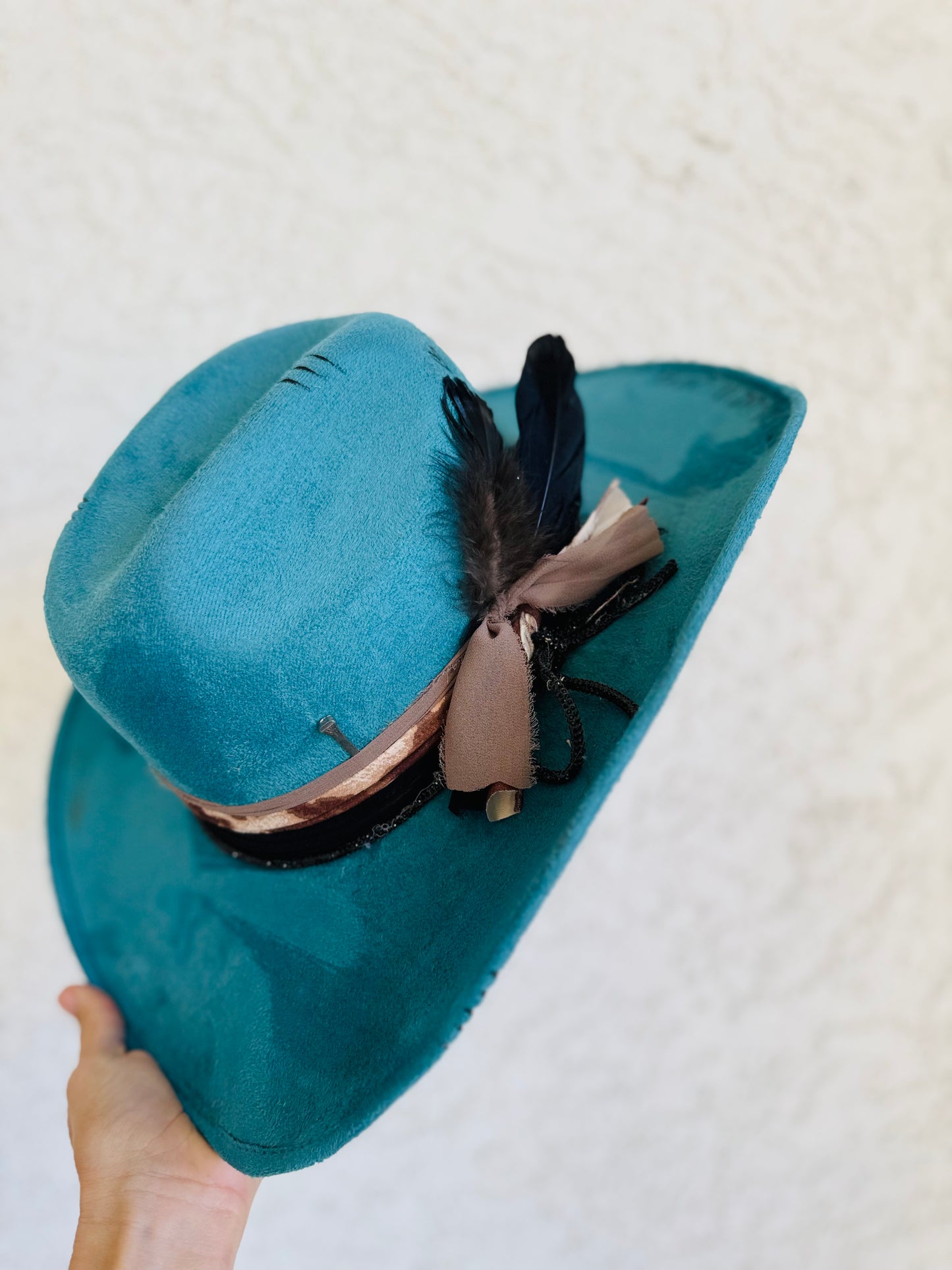 BFS- Teal cowgirl brim