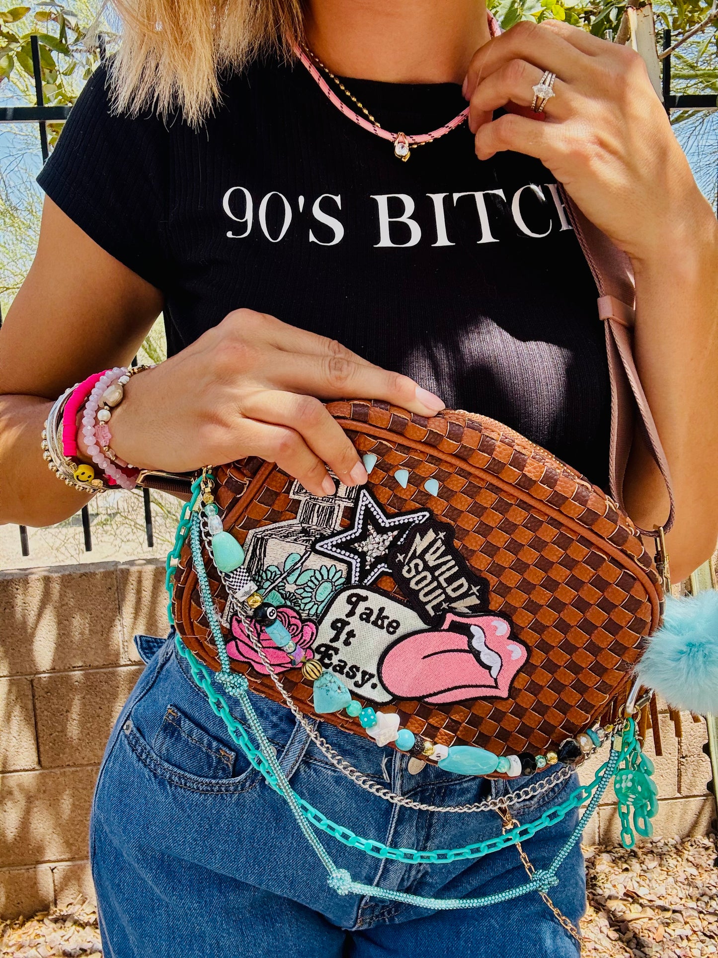 CC-take it easy Wild soul Turquoise -*Page Bag* 1 strap two ways to wear