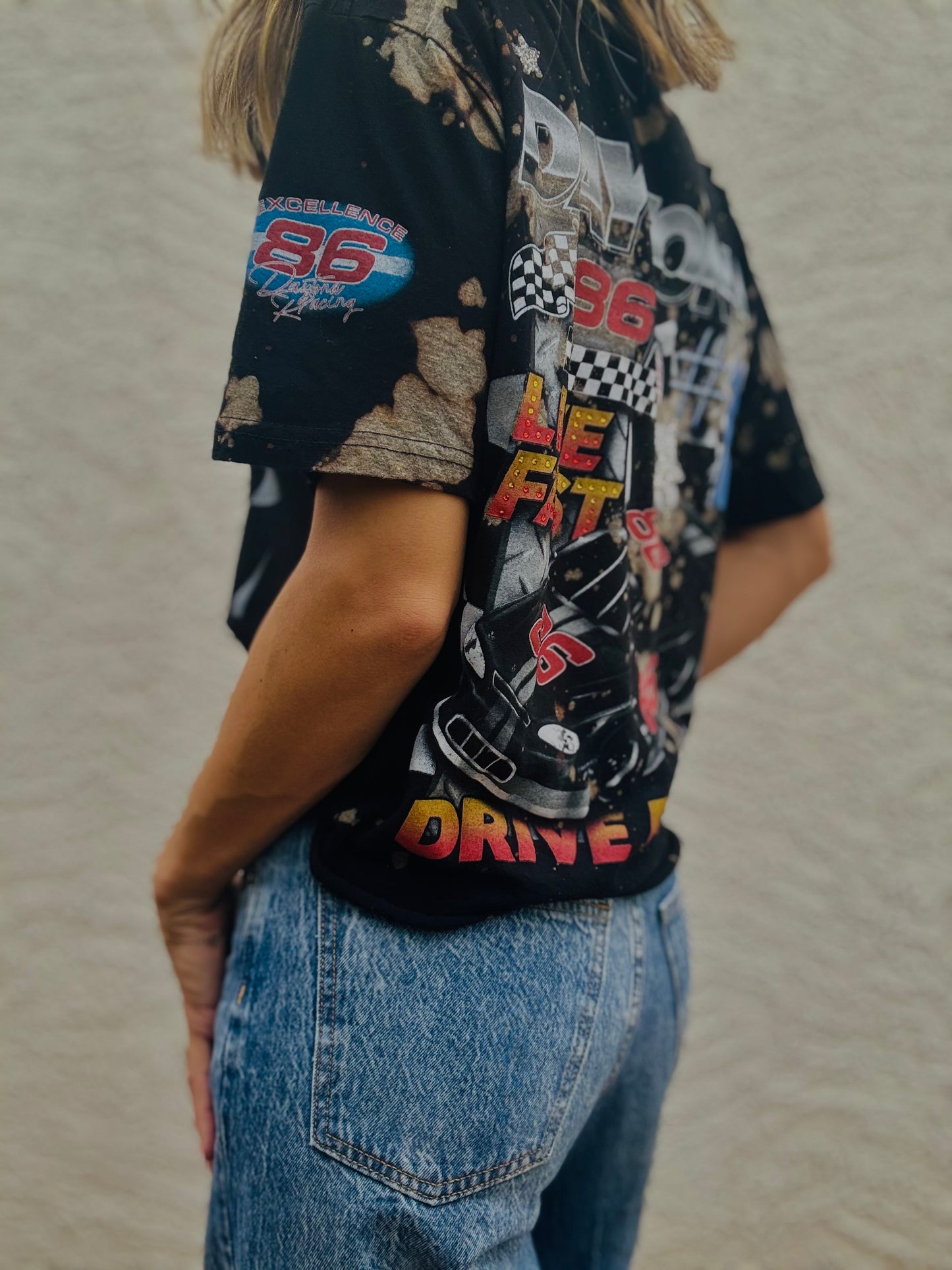 DT-live fast vintage+ I + Dad Tshirt MEDIUM