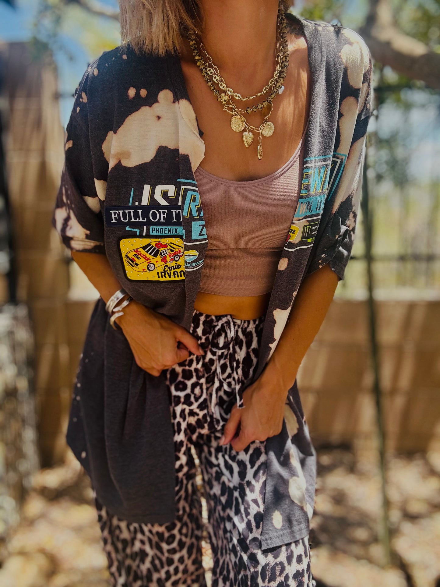 TEE- AZ RACE BABE - DAD KIMONO TEE MENS 2XL