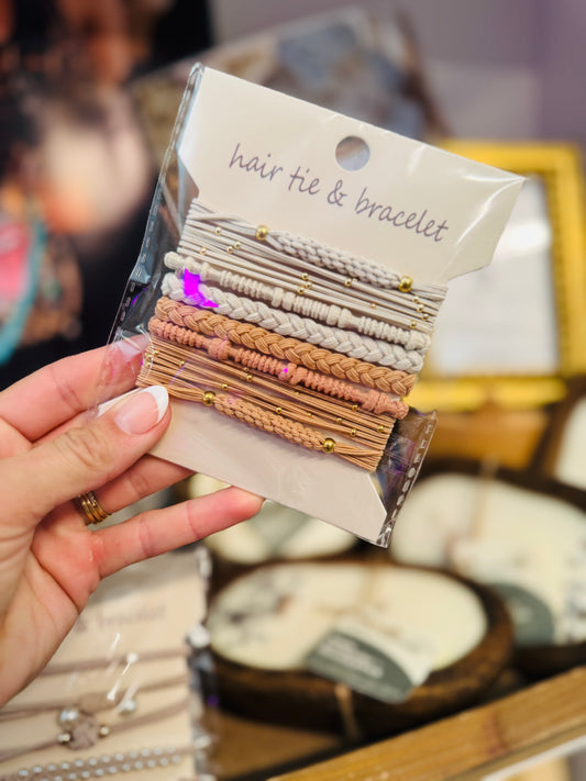 HT- The Sydney Stack + Bracelet hair ties + 8 pack stack