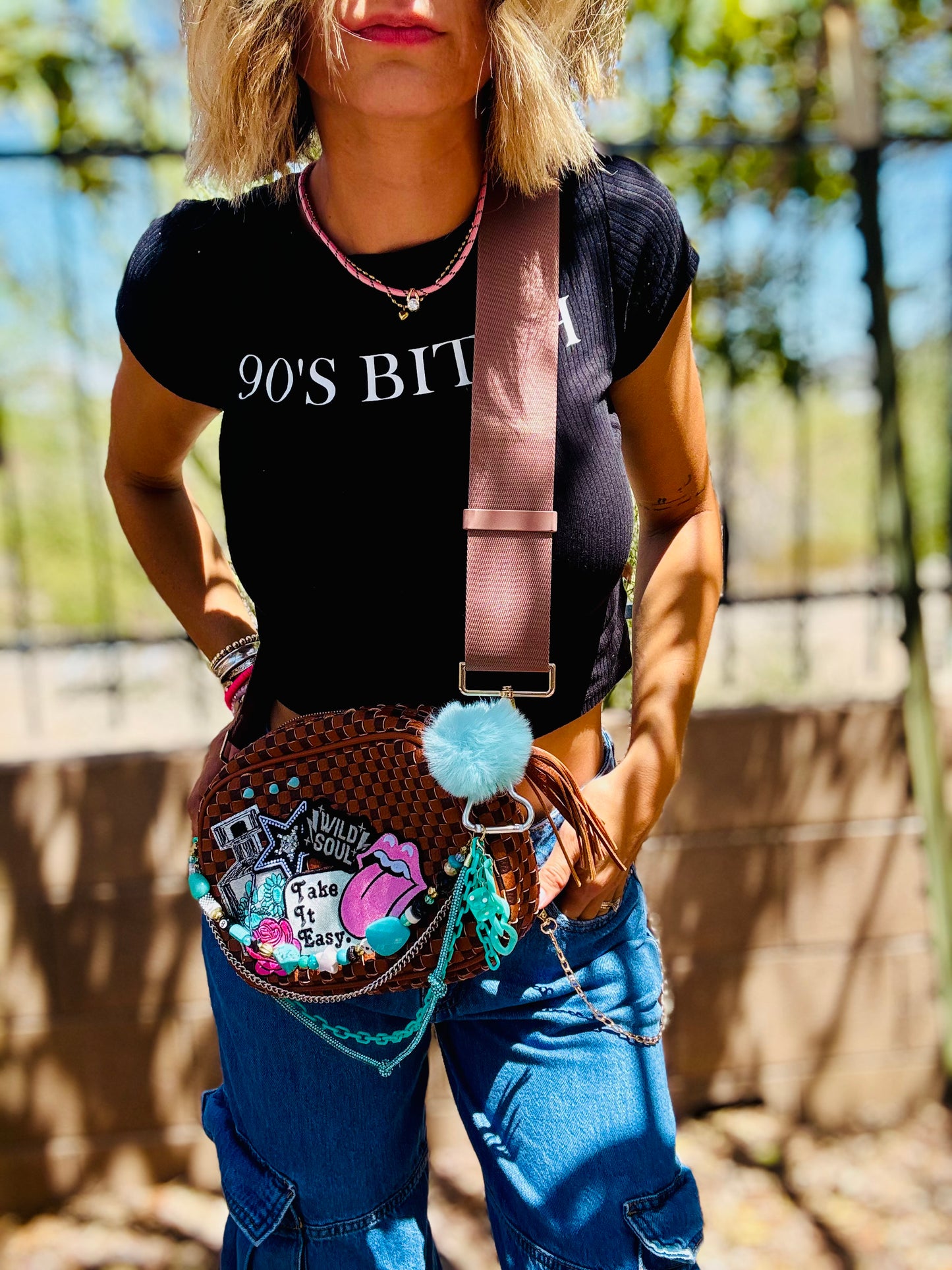 CC-take it easy Wild soul Turquoise -*Page Bag* 1 strap two ways to wear