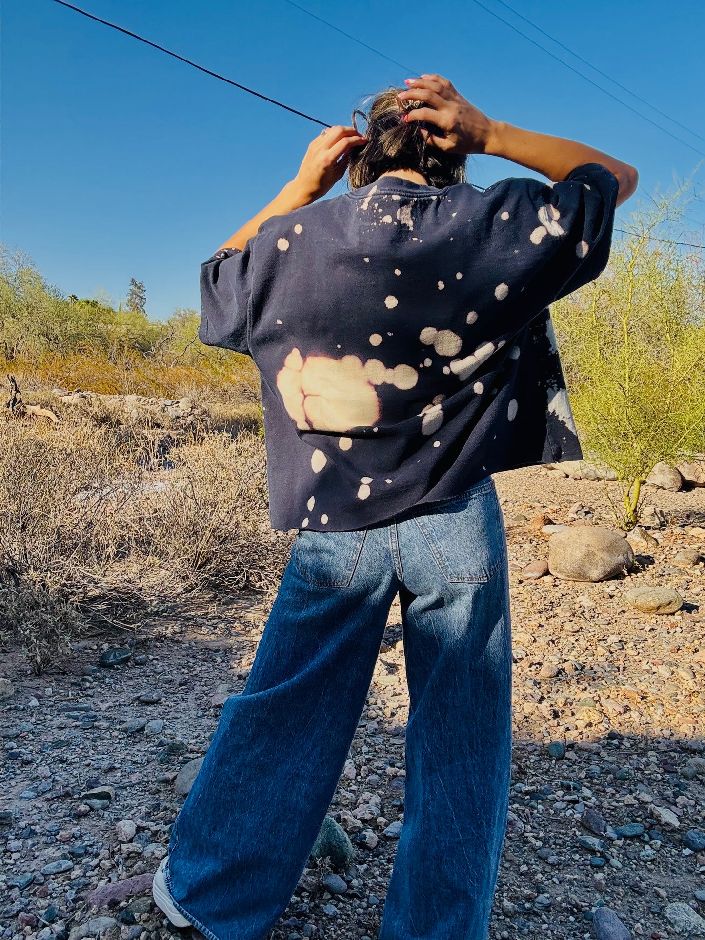 HD-feral mom social club DISTRESSED POCKET SHIRT - MENS 2XL CUT