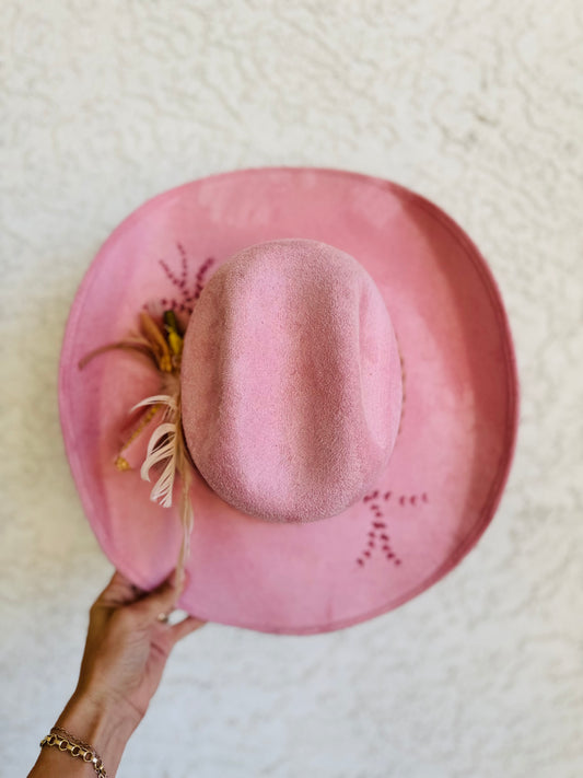 BFS- pink cowgirl brim