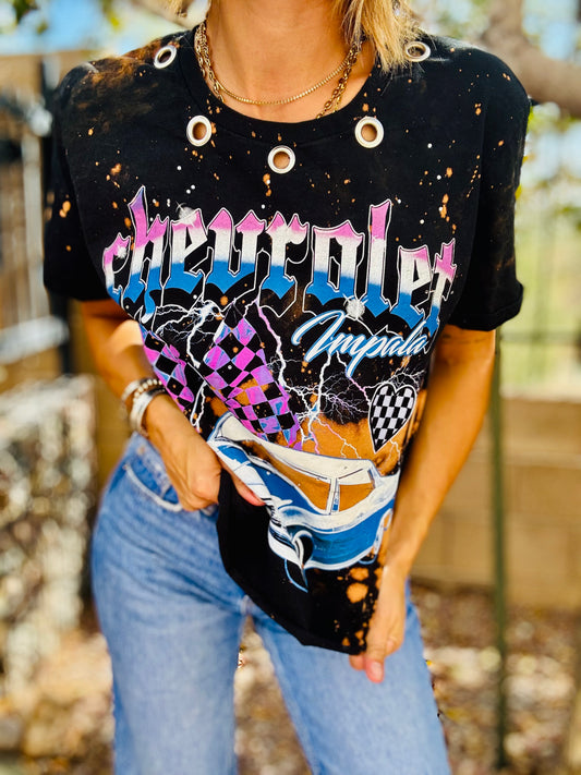 TEE-vintage purple car +DAD TEE medium cropped