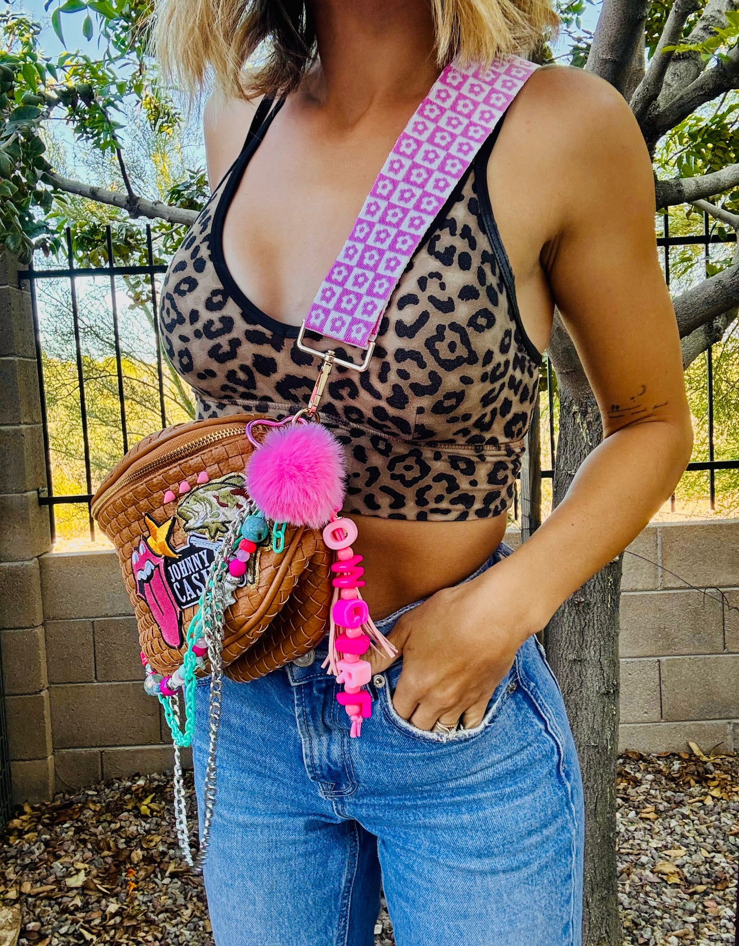 23-CASH AND BASS PINK- PHOENIX BAG - CROSSBODY WITH 2 STRAPS INCLUDED