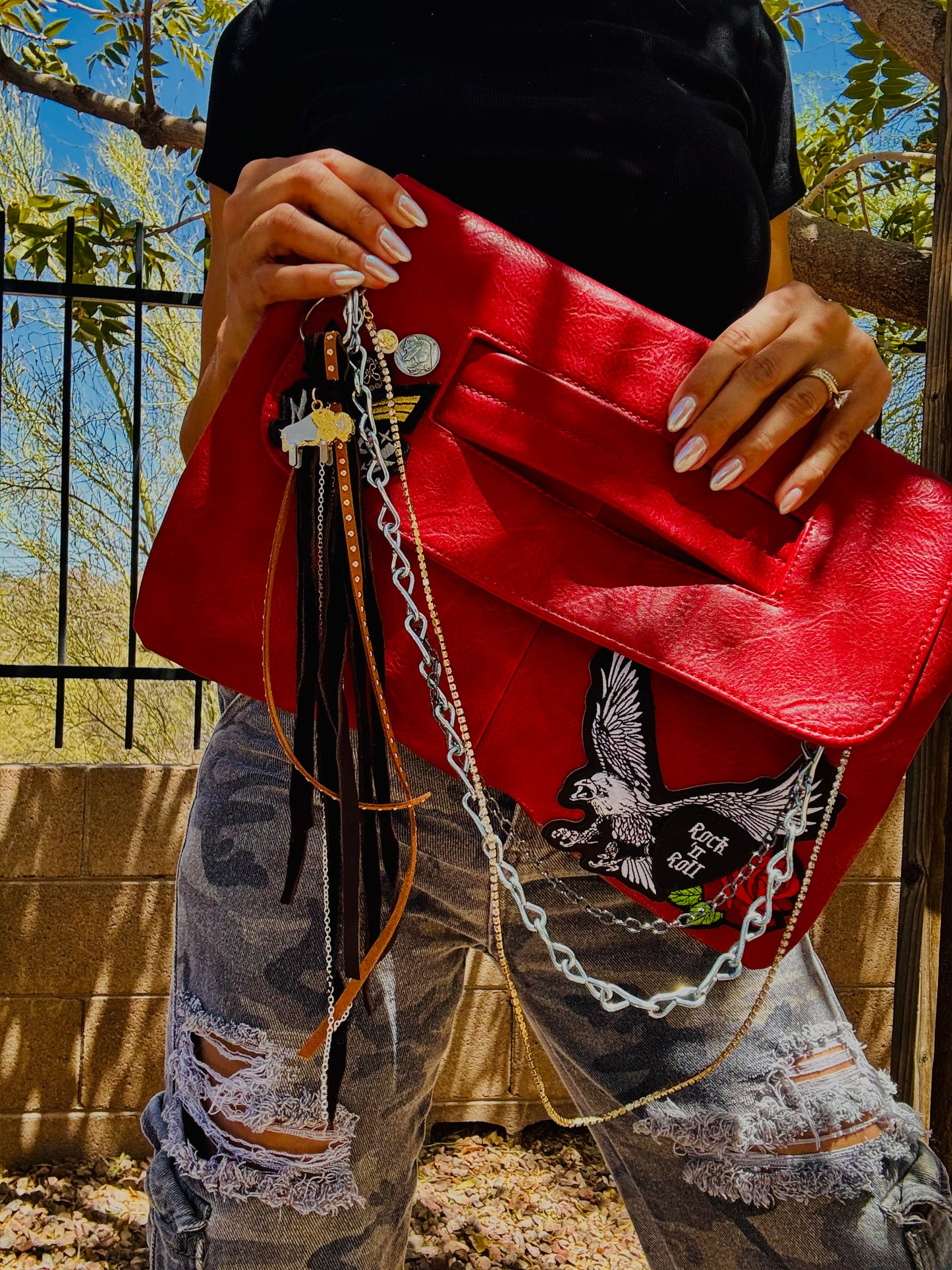 AA-WILD SOUL EAGLE+elk hide accents +THE ARIZONA ￼**2-1