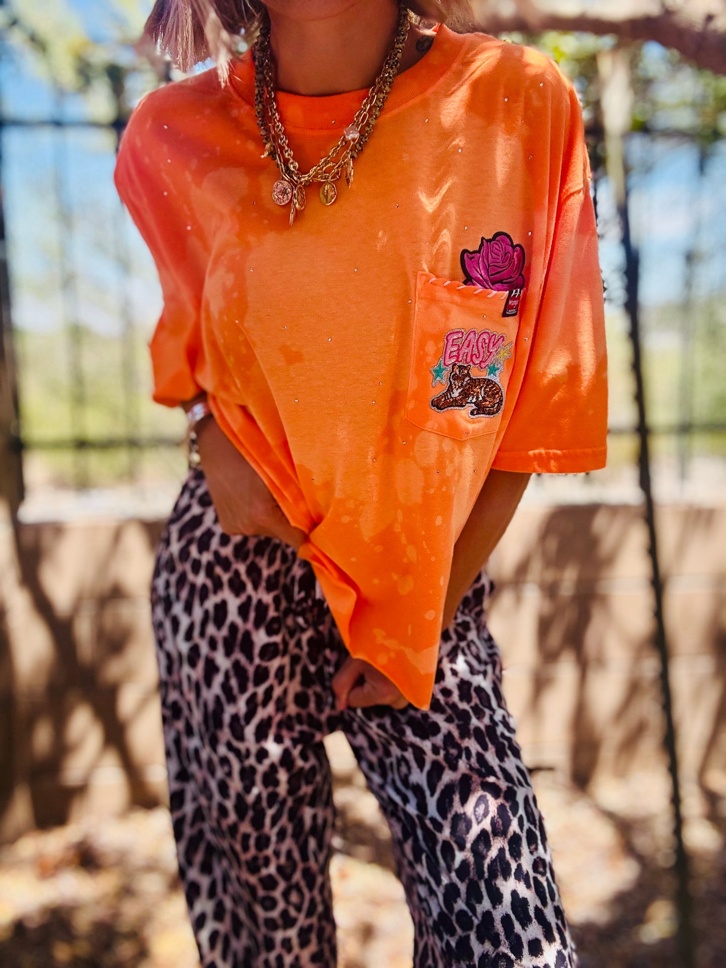 TEE-  easy tiger -HUSBAND POCKET SHIRT - XL