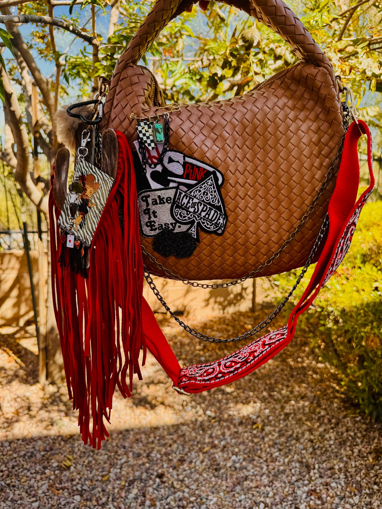 CD- edgy punk Betty  + CHANDLER BAG* comes with 2 straps worn 3 ways