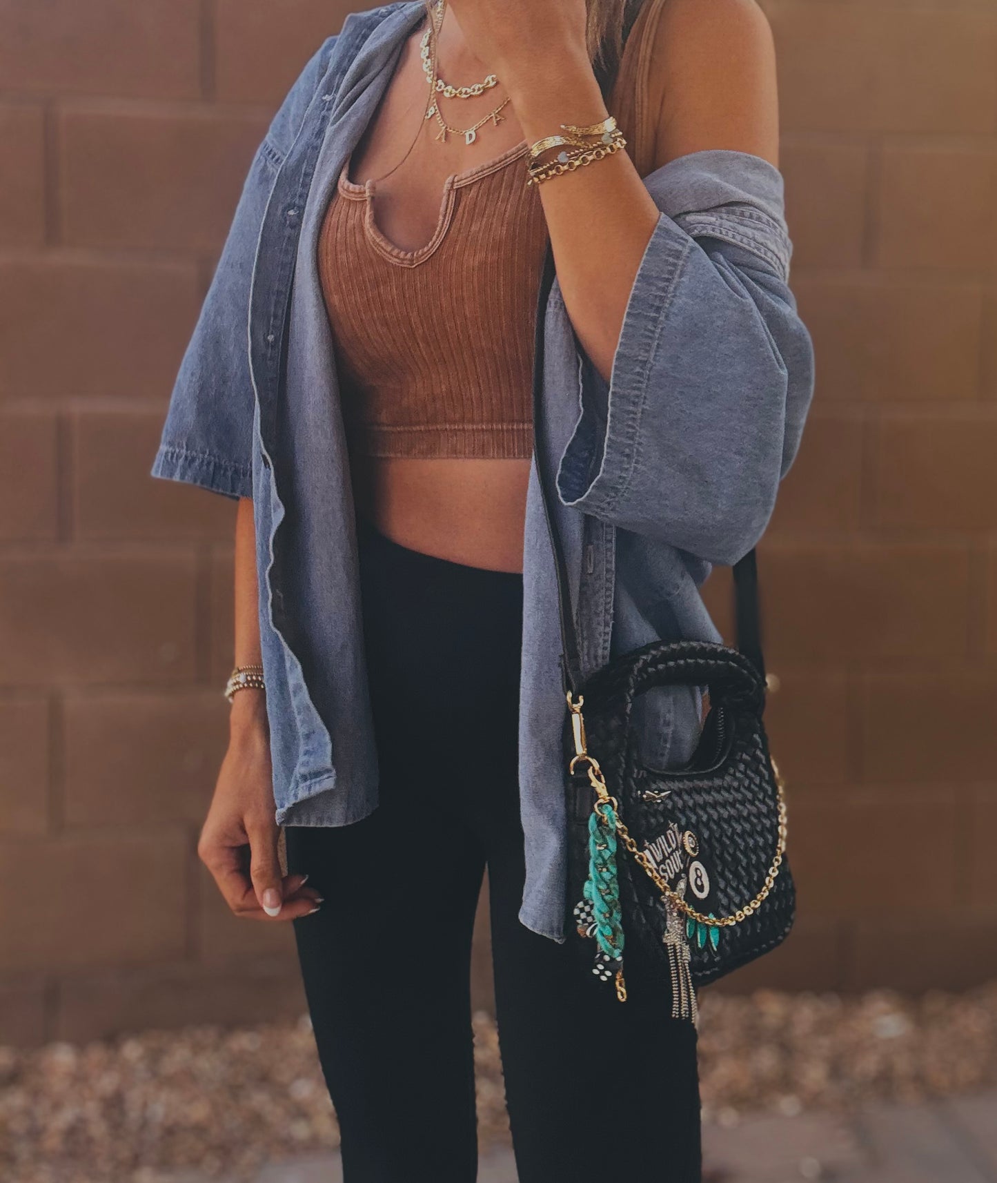 FC-wild soul Turquoise +UPCYCLED AUTHENTIC BUTTON+2-1 ** The Parker**