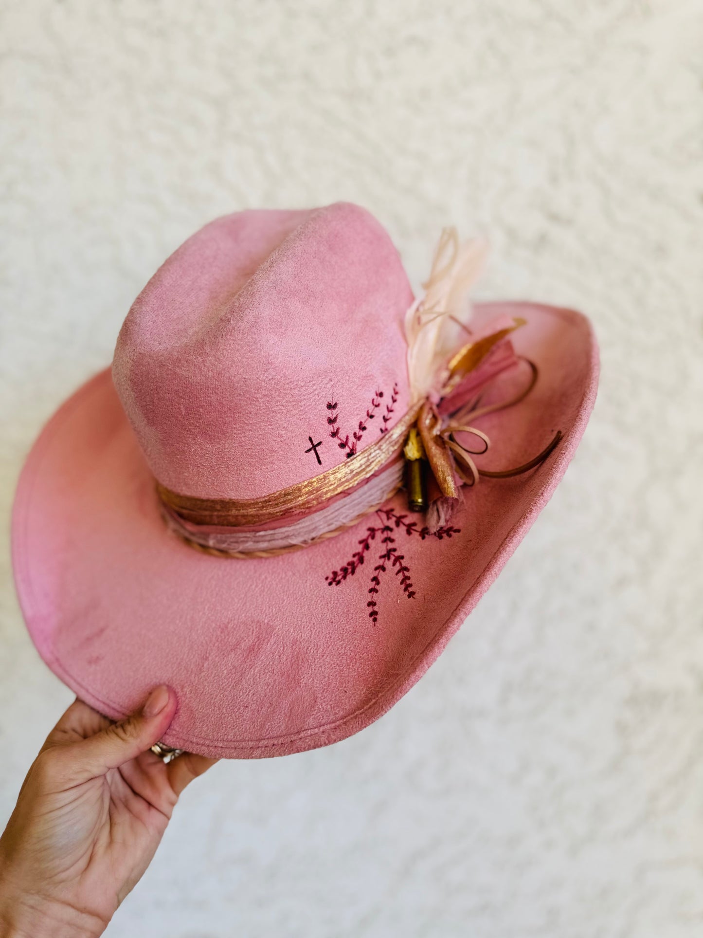 BFS- pink cowgirl brim