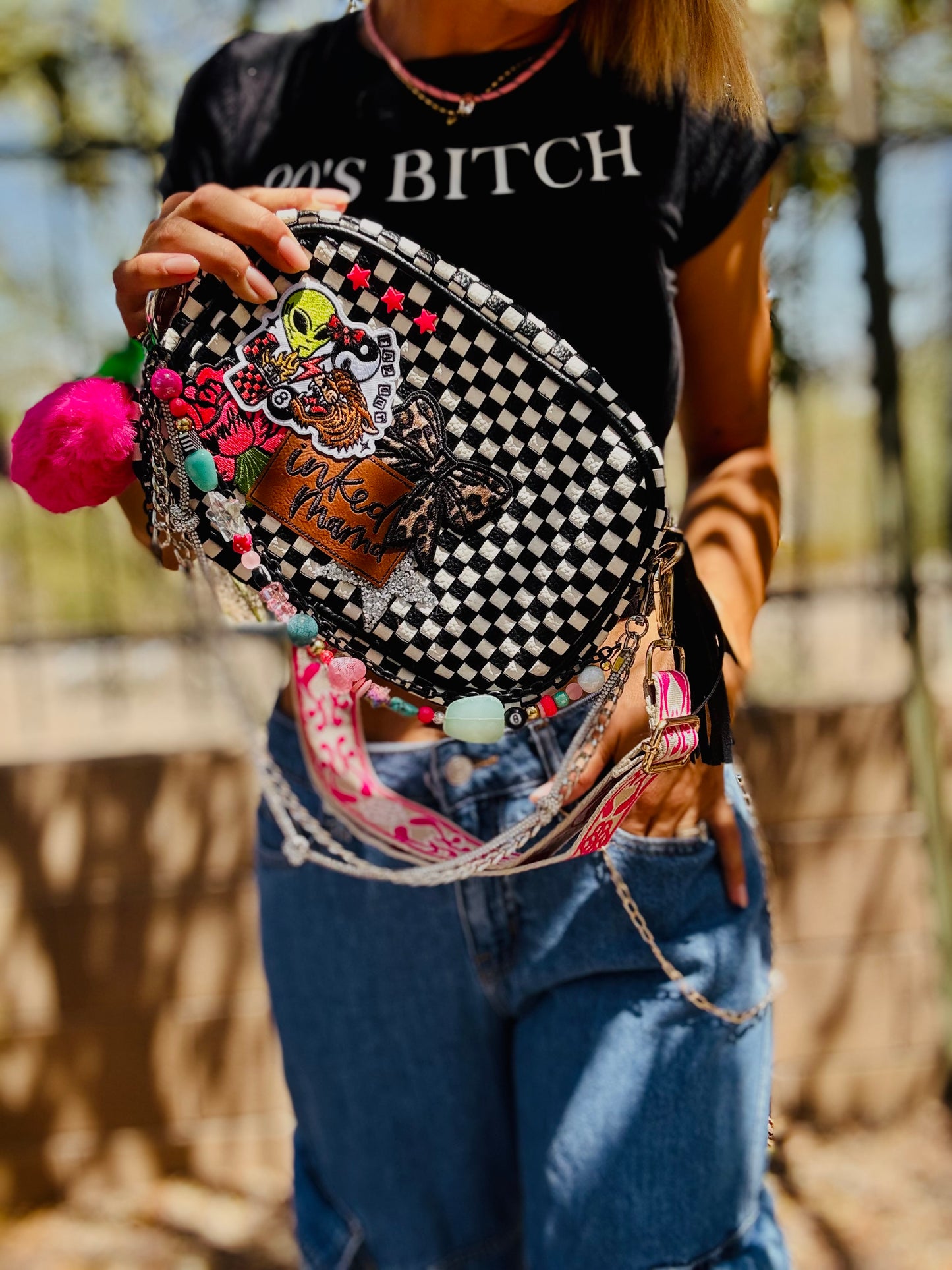CC-Inked mama neon -*Page Bag* 2 strap 3 ways to wear