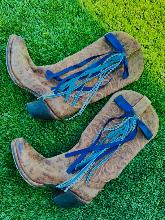 BB- BLUE 1 BOOT BOWS