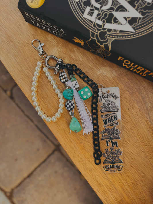 BBC-happier when I’m reading+ Turquoise lux babe hand beaded