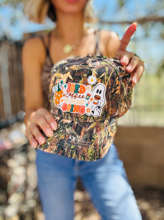 MD- coffee CAMO GHOSTIE TRUCKER- SNAPBACK REALT CAMO PRINT