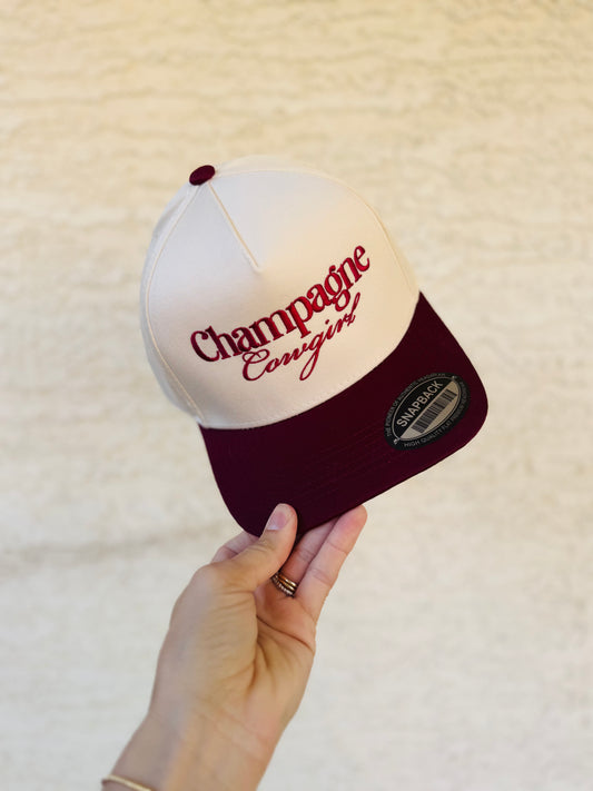 VT- Champagne Cowgirl Premium vintage SnapBack