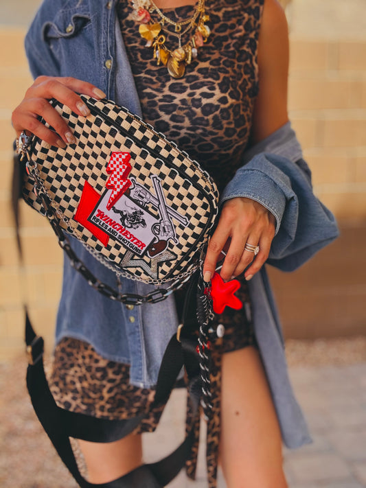 LF-Winchester, babe - black checkered OG *Page Bag*