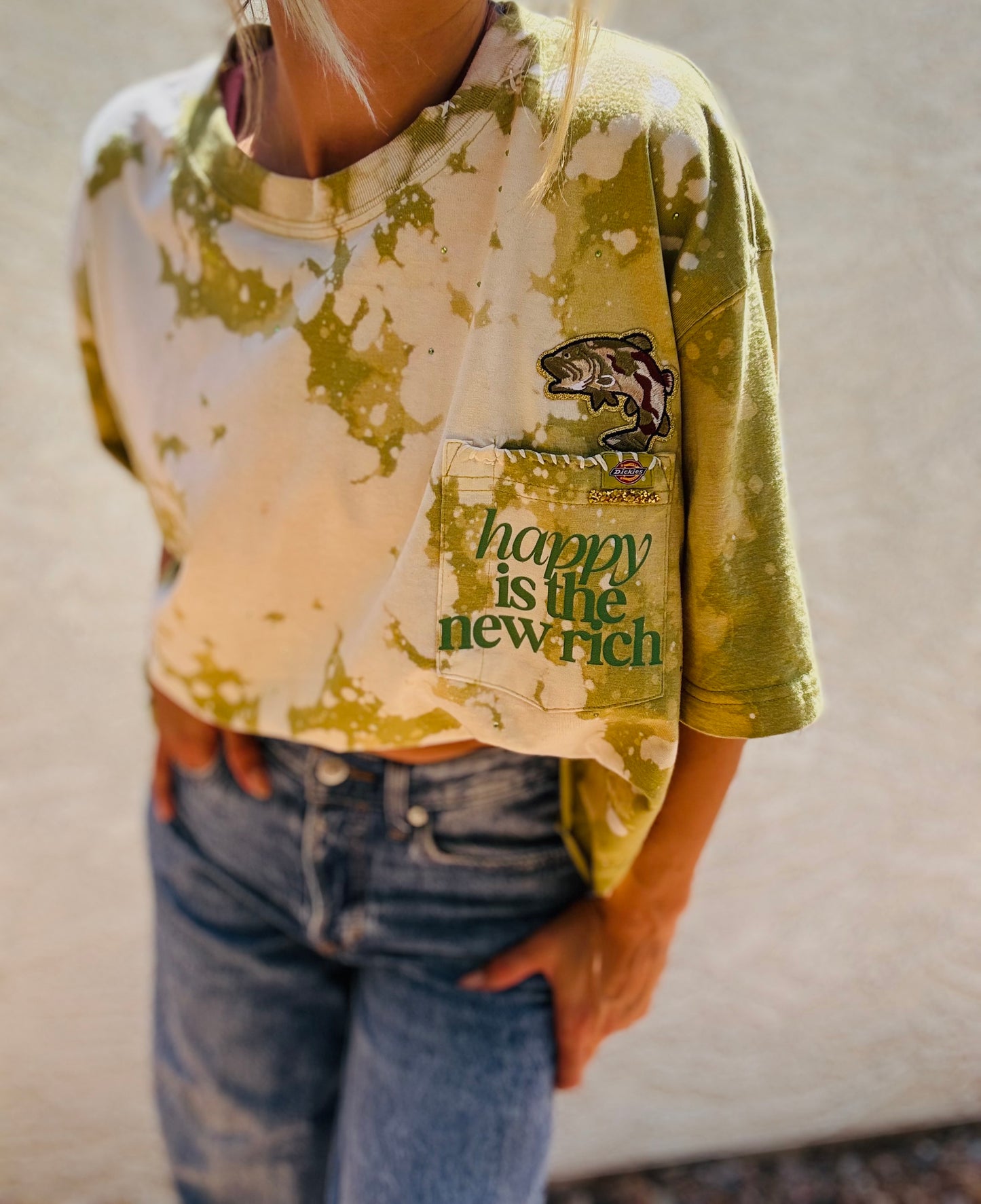 HD- GREEN DICKIE RICH POCKET SHIRT - MENS 2XL