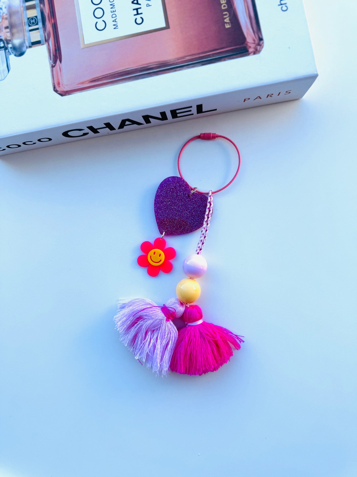 BFS- acrylic tote, charms 4