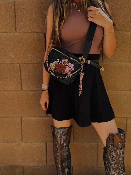 WS-wild ones 8ball bang bang checkered bolt vintage Black OG+PHOENIX BAG