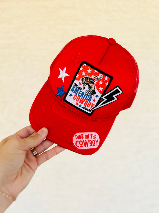 8- make America cowboy again red