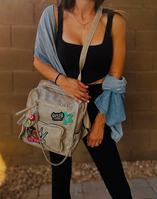HA- neon moon Wild soul-stone grey *PAYSON BAG**